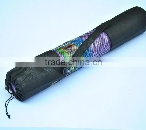 Custom Made Anti Slip PU Leather Top Nature Fiber Rubber Yoga Mat photo-5