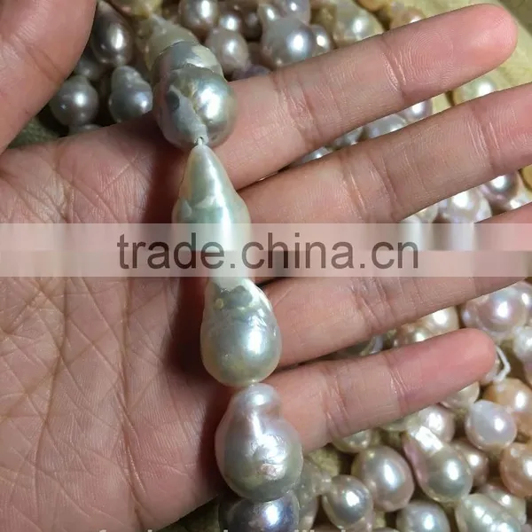 Baroque Freshwater Pearl Necklace 12-15mm photo-4