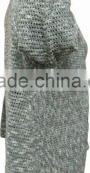 Slub Yarn,malange Effect,ladies' Cardigan photo-2
