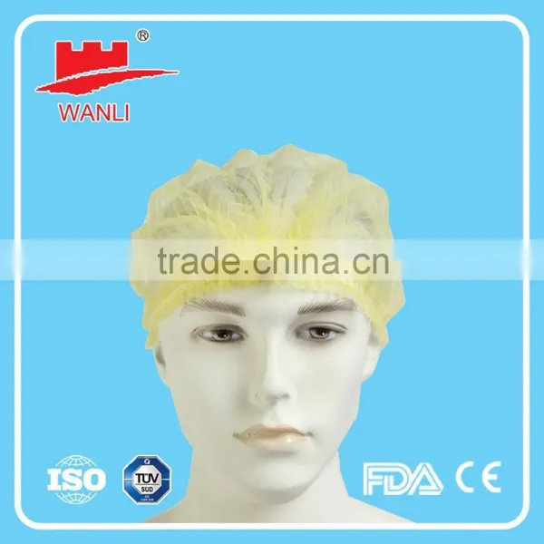Colorful Crimp Cap Disposable Non Woven Mob Clip Cap photo-5