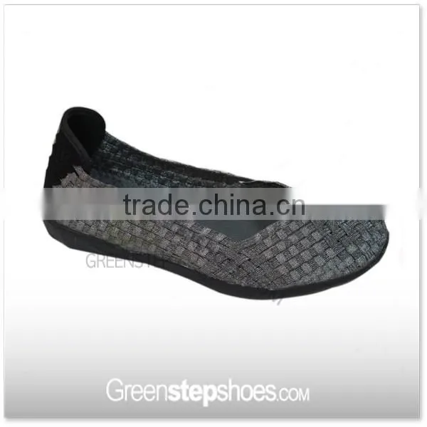 Lady's Slip-on Manufacturer Weave Flat Casual Shoes photo-4