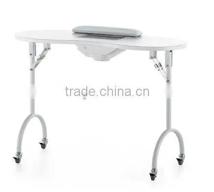 White Nail Salon Glass Top Manicure Table With Exhaust Fan Quality Choice Most Popular photo-3