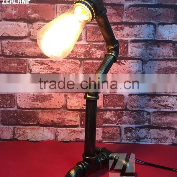Steampunk Pipe Table Lamp Edison Lamp Industrial Style Pipe Lights 1109T-A01