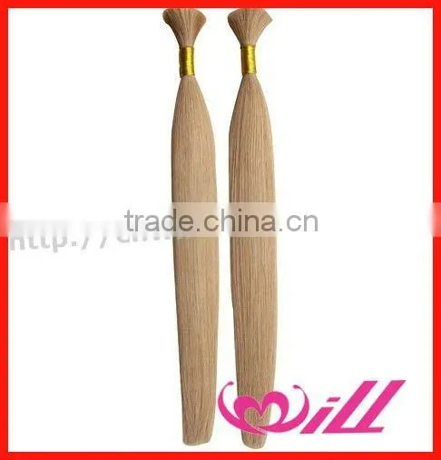 Top Quality Silky Straight Blonde Hair 24 Inch Indian Hair Human Remy Hair Bulk Extenson