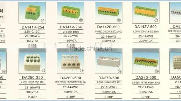 Factory Price 2.54mm 3.81mm 5.08mm Screwless Terminal Block photo-4