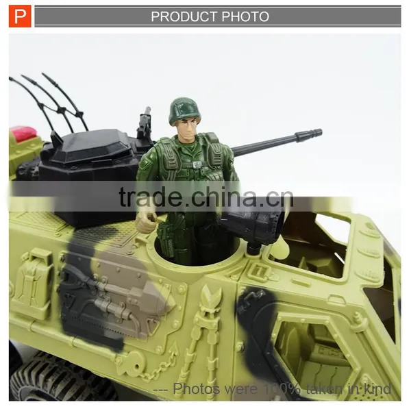 Realastic Plastic Military Toy Tank Model Set With Light photo-2