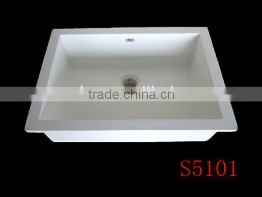Single Bowl Single Tray Solid Surface Kitchen Sinks,aritifical Stone Single Bowl Kitchen Sink photo-3