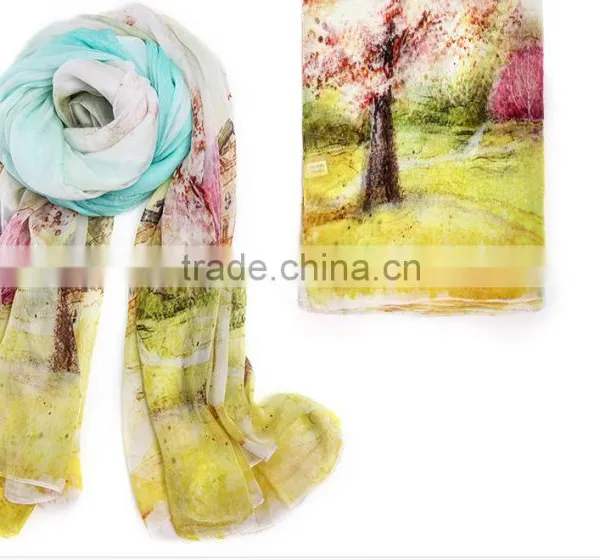 100% Silk Ladies Scarves