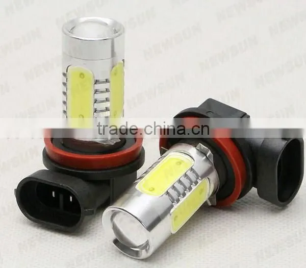 High Power Xenon White 11W H8 COB LED Bulbs Fog Daytime Lights photo-2