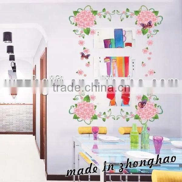 Flower Shape Adhesived Wall Sticker for Home Decoration photo-3