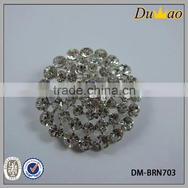 Alloy Clear Rhinestone Brooch photo-2