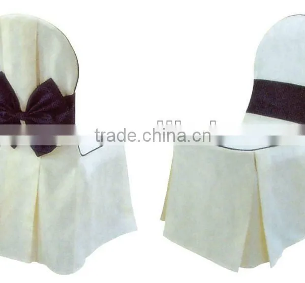 Cheap Wholesale Banquet Chair Cover Wedding Lace Chair Hood In White Color photo-4