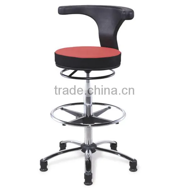 Modern Barber Chairs / Barber Stools With High Quality Chrome Round Bar Base photo-3