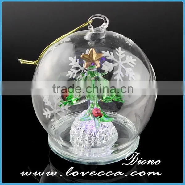 Best Quality Xmas Hanging Glass Festival Balls for Christmas Decoration With Led Xmas Light photo-2