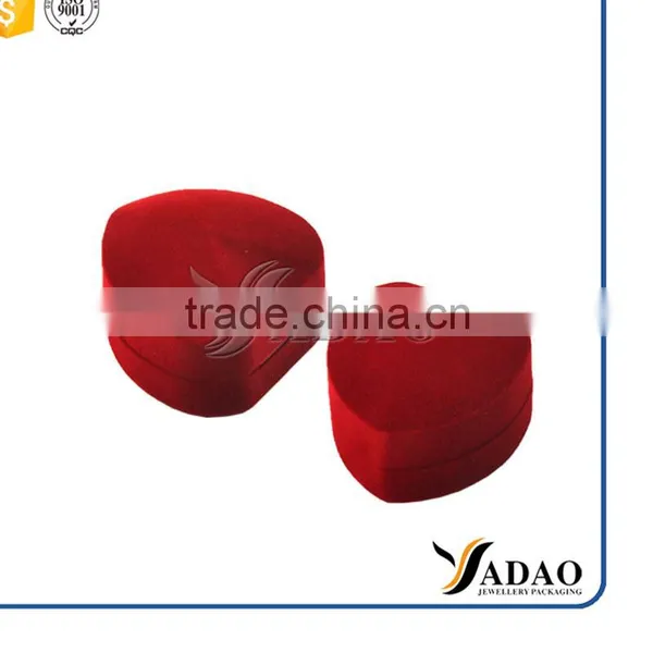 Heart Shaped Wholesales Jewelry Box Velvet Ring Box photo-6