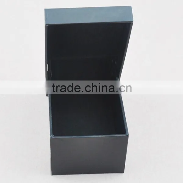 Plain Foldable Black Watch Packaging Gift Box for Wholesale photo-2