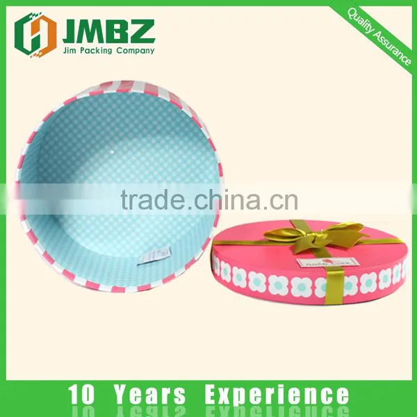 Luxury Small Round Flower Paperboard Box With Ribbon photo-2