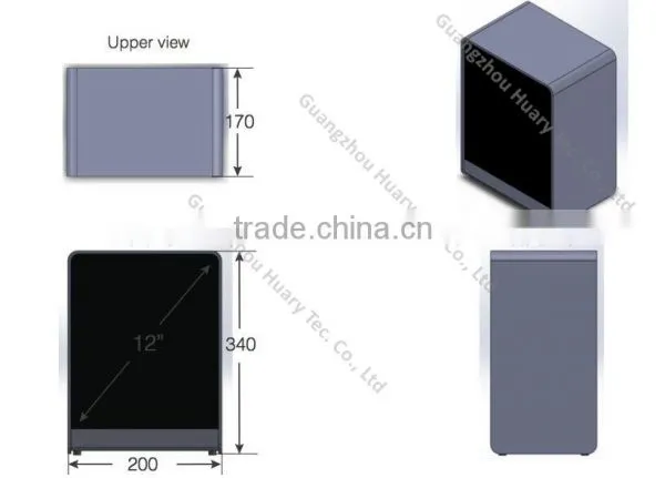 10inch LCD Transparent Advertising Display Box for Shopping Mall