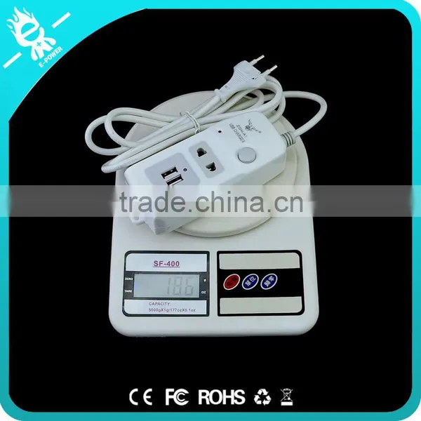 China 2016 New Arrival Extension Electric Switch Socket With 2 Usb Ports photo-6