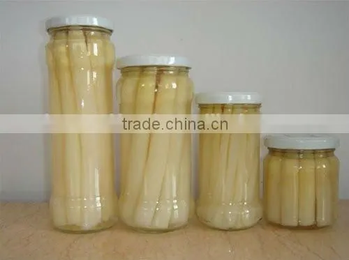 2016 Fresh Organic Canned White Asparagus in Glass Jar