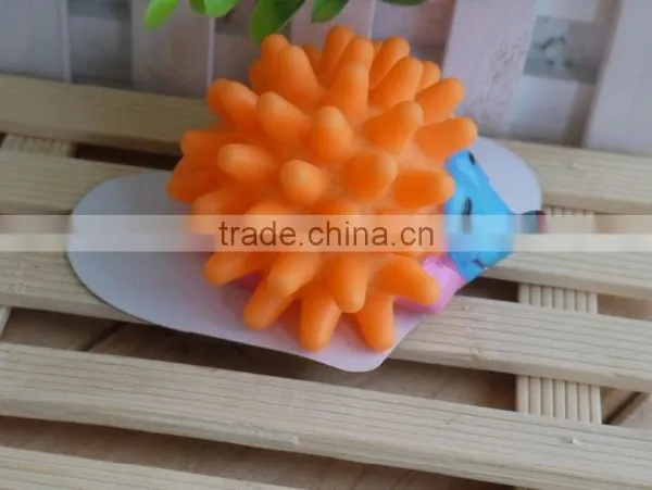 Factory Direct High Quality Nontoxic Hedgehog Rubber Dog Toy Wholesale Squeal Rubber Pet Toy photo-3