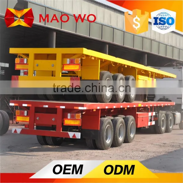 Tri-axle Low Skeleton Semi Trailer , Container Chassis Trailer photo-4