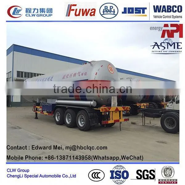 23tons Lpg Delivery Trailer Lpg Tank Trailer Lpg Gas Trailer 40000-58000l photo-2