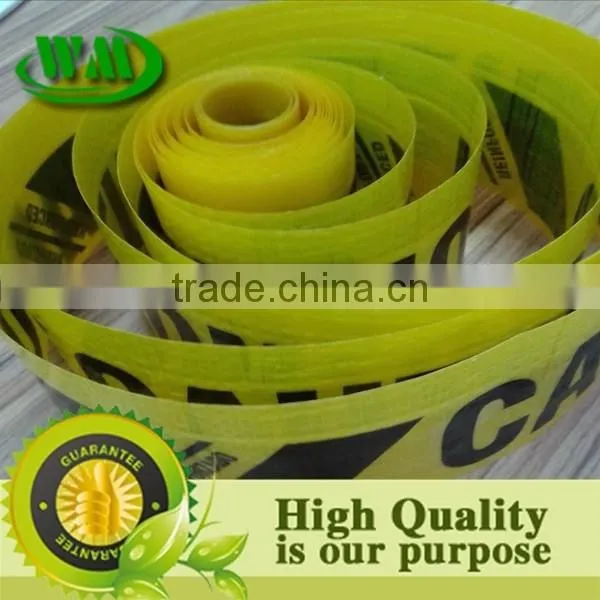 High Quality pe Woven Cloth Printable Plastic Caution Tape photo-2