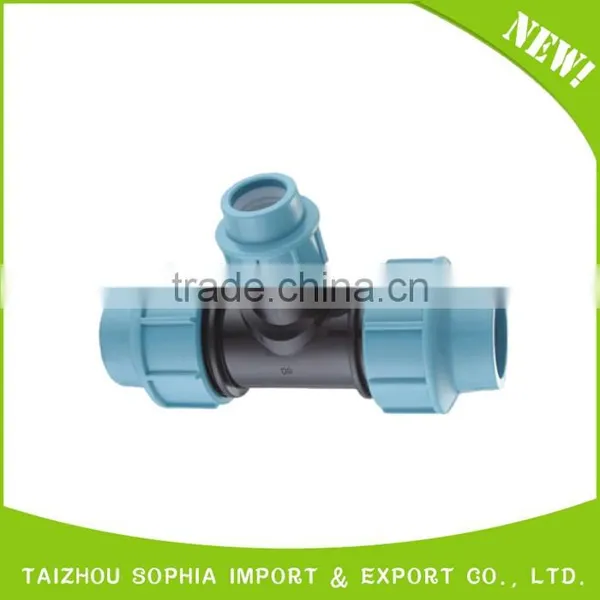 pp pe compression fittings/end cap plug pn16 for water supply compression pipe fittings