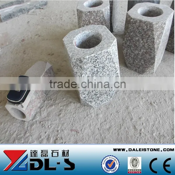 G623 Grey Sardo Granite Vase For Gravestone photo-3