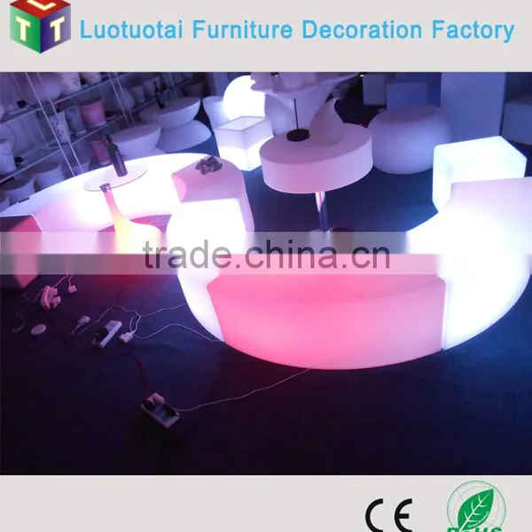 Rechargeable li Battery Operated Party Lighted up Stool Cube Chair photo-2