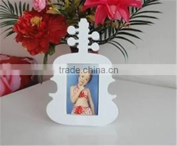 Custom Handmade Guitar Shaped Wood Collage Photo Frame Wholesale photo-5
