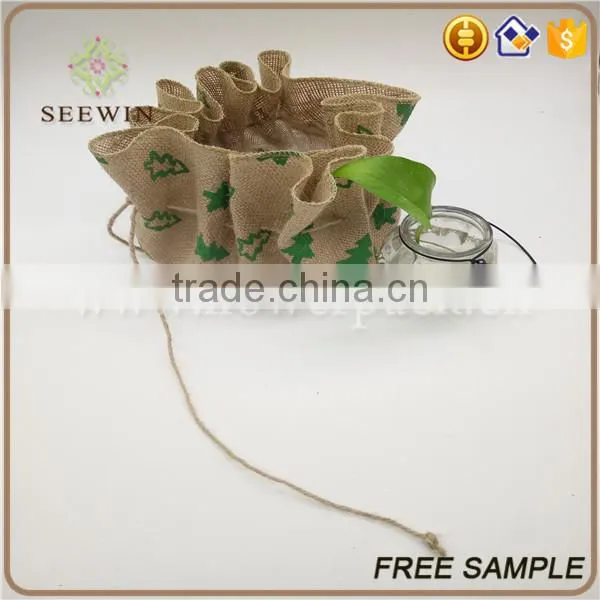 Jute Hanging Flower Pots With Drawdtring photo-2