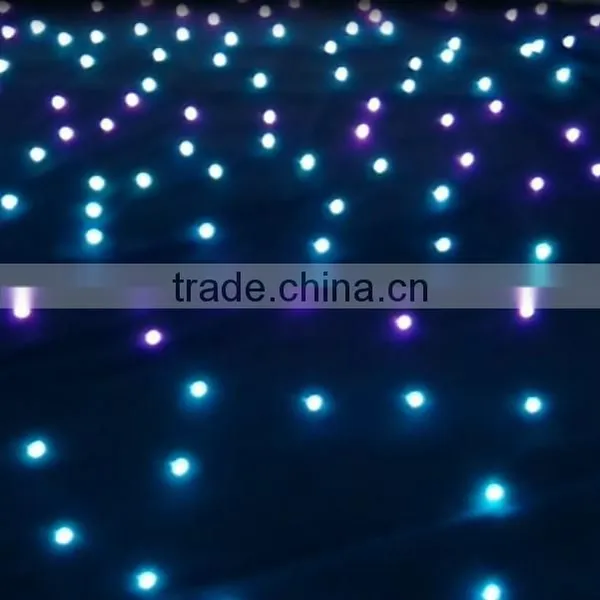 Wedding Stage Backdrop Decor Rgb LED Ligitng Twinkling Star Curtain Professional Dmx Lights photo-6