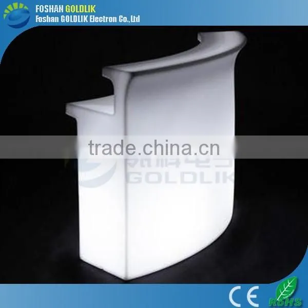 Led Round Illuminated Bar Counter Design photo-2