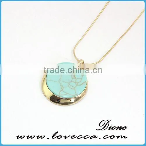 Fashion Design Simple Gold Chain Necklace Gemstone Chain Necklace photo-6