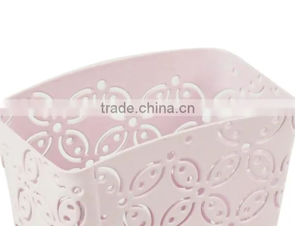 Pink Arc-shaped Metal Punched Pen Ruler Pencil Holder photo-4