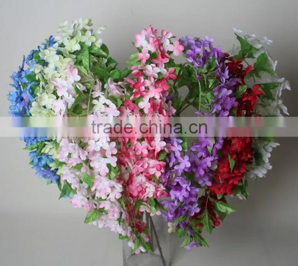 Cheap Fabric Wisteria Artificial Decorative Wisteria Flowers for Wholesale photo-2
