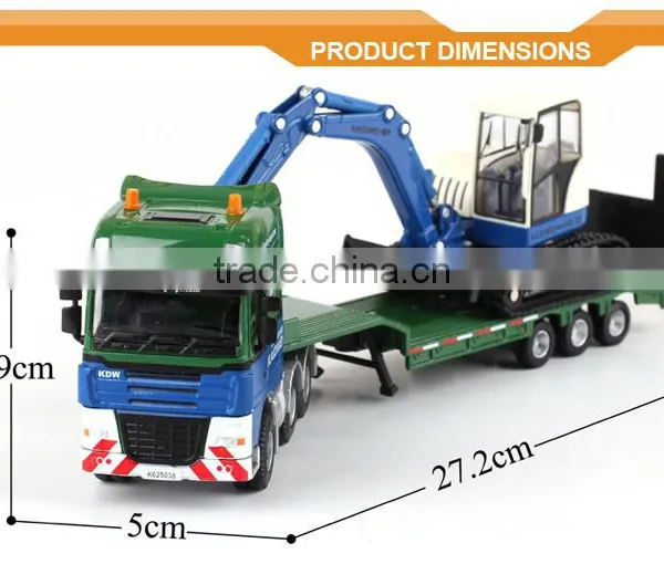 Hot Sale 1:50 Metal Toy Truck and Trailer With EN71,trailer Truck From China ZDC185232 photo-5