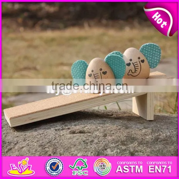 New Design Cartoon Elephant Shape Animals Wooden Toys for Kids W01B038 photo-6