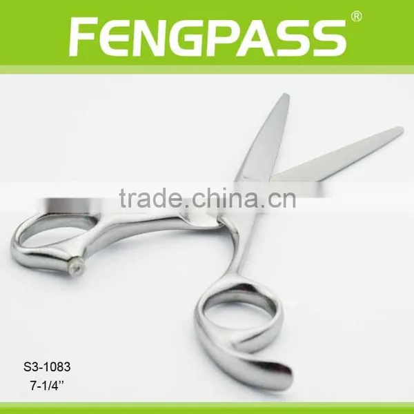 S3-1083 7-1/4" Inch 2CR13 Stainless Steel Blade With Stainless Steel Handle Fengpass Hardware Limited Barber Scissors photo-3