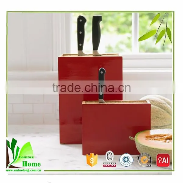 Perfectly Shaped Bamboo Butcher Knife Holder