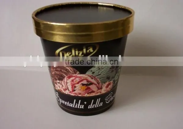 Newly 16oz Frozen Yogurt Paper Cup With Dome Lid photo-2