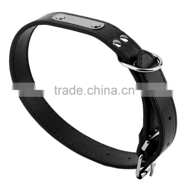 1 Pcs PU Leather Dog Pet Cat Puppy Collar Neck Buckle Adjustable Safety Belt photo-3