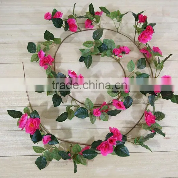 Artificial Small Rose Flower Garland photo-6