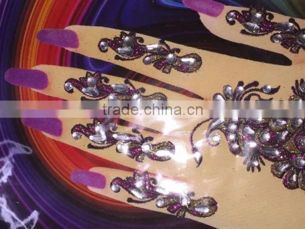 HAND Crystal Sticker TATTOO Carnival photo-5
