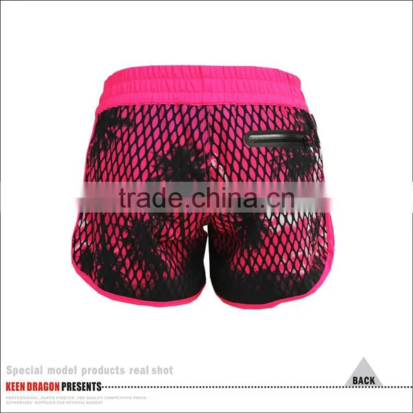 WHOLESALE WOMAN MMA SHORTS BLACK AND PINK photo-2