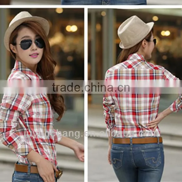 High Quality Fancy Check Slim Fit Shirts for Beautiful Ladies photo-3
