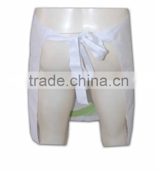 2015 Design Wholesale Promotional Solid Color Disposable White Apron photo-4