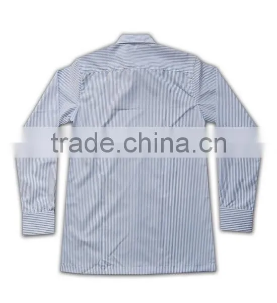 100% Cotton Design China Made Casual Workwear Light Blue Dress Shirt photo-5